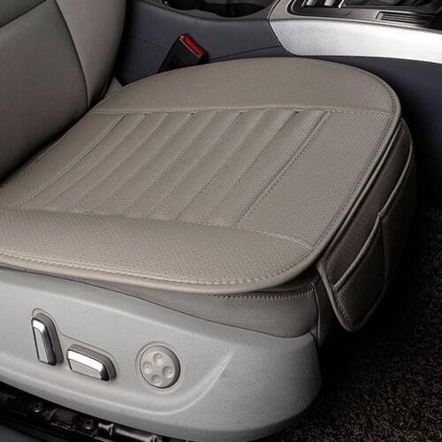 Universal Bamboo Charcoal Car Seat Cover with 2 Pockets Auto Covers for Car Seats Automobiles Organizer Protection Accessories