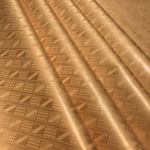 Top Quality 100%Cotton Atiku African Bazin Riche Fabric Nigerian Brocade Tissu Africain Basin Getzner Men & Womens Sewing 5Yard