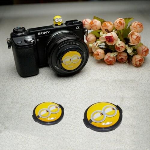 3D Cartoon Camera Flashlight Hot Shoe 37mm 40.5mm 43mm 46mm 49mm 52mm 55mm 58mm Lens Cap For Canon Nikon Fujifilm Sony Camera