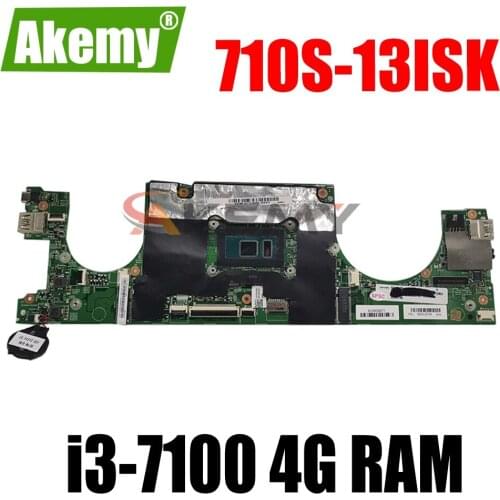448.0A701.0011 motherboard for Lenovo 710S-13ISK xiaoxin air 13 laptop motherboard CPU i3 7100 4G RAM 100% test work