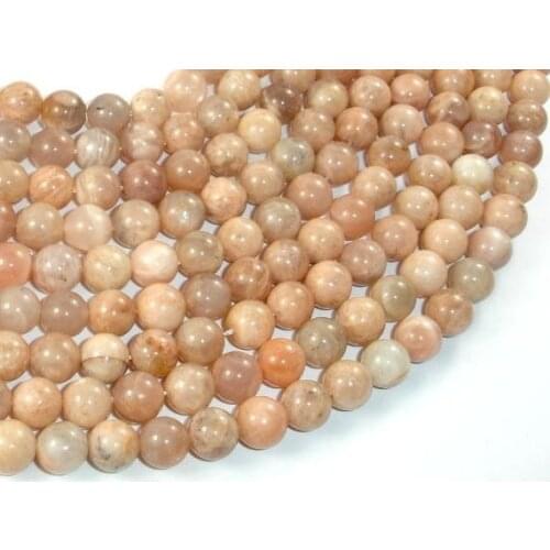 One strand 100% Natural Sun Stone Beads 4MM 6 MM 8MM 10MM 12MM Feldspar Round Semi Gem stone Jewelry Beads 15.5"/Strand