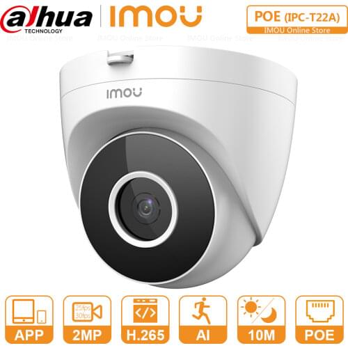 Imou PoE IP Camera Dome Security Indoor Surveillance Camera CCTV Nightvision Video Surveillance IPC-T22A
