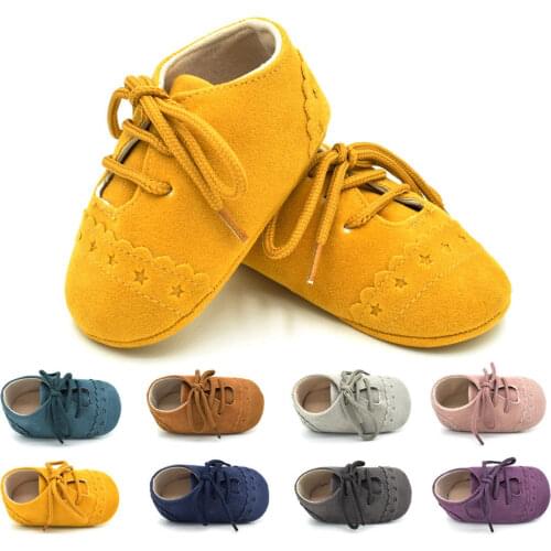 Soft Sole Baby Shoes Newborn Toddler Boys Girls unisex suede Shoes Cute solid Baby Casual shoes