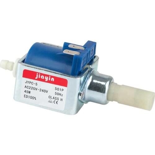 JYPC-5 AC 220V - 240V 9bar 45W Electromagnetic Water Peristaltic Pump High Pressure Coffee Machine Self-priming Pump
