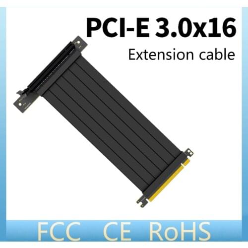 Full Speed 3.0 PCIE X16 Riser Cable Graphics Card Extension Cable PCI Express Riser Shielded Extender for GPU Vertical WXTB