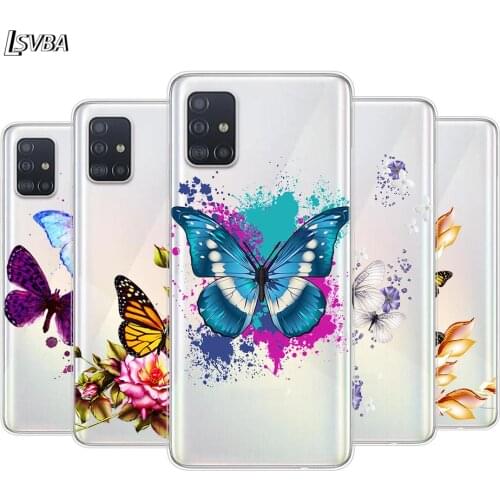 Beautiful Butterfly For Samsung Galaxy A01 A11 A12 A22 A21S A31 A41 A42 A51 A71 A32 A52 A72 A02S Silicone Phone Case
