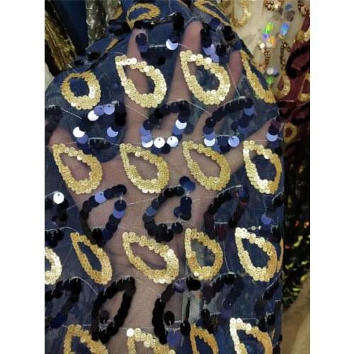 Pretty design BZL-4.2104 African French Net Lace Fabric 5y High Quality embroidered Tulle Lace Fabric