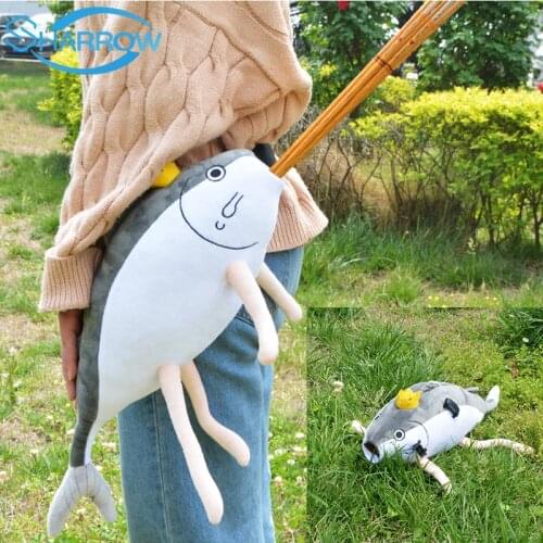 Archery Arrow Quiver Adjustable Waist-shaped Leather Fish Doll Portable Arrow Tube Hunting Shooting Accessories Practice Gift