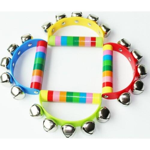 0-12 Months Newborn Baby Cute Hand Held Toddler Shaker Bell Toys Jingle Percussion Educational Musical Instrument Toy Kids Gifts