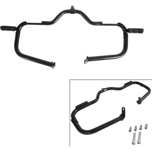 Motorcycle Motorbike Mustache Engine Guard W/ Highway Peg Crash Bar For Harley Touring models 14-2018 Electra Street Glide