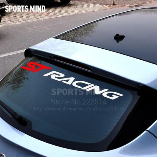 Sports Mind ST RACING Automobiles Car Sticker Decal Car Styling For Ford Focus Ranger Kuga Mondeo Fiesta Exterior Accessories