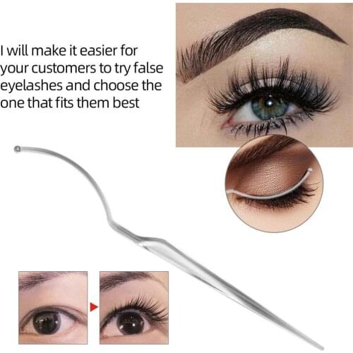 Natural Long 3Pcs Grafting Eyelashes Auxiliary Tool False Eyelashes Extension Holder Display Stick Natural False Eyelashes