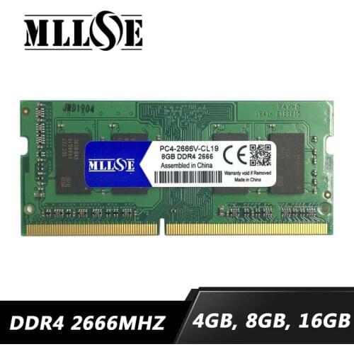 MLLSE memory ram ddr4 4GB 8GB 16GB 2666MHz 1.2V 260 pin PC4-2666V DDR4 2666 Laptop Memoria sodimm high Speed high performance