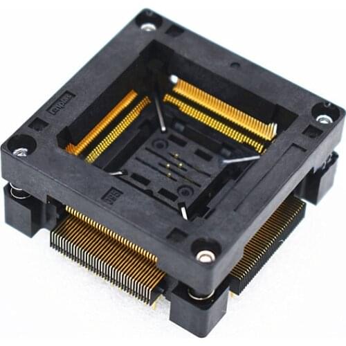 QFP144 TQFP144 LQFP144 Burn in Socket Pitch 0.5mm IC Body Size 20x20mm OTQ-144SG-0.5-001 Test Socket QFP Adapter