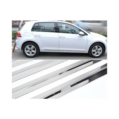 Steel Body Side Door Molding Protector Trim For VW Golf 7 Mk7 / Golf 7.5 14-19