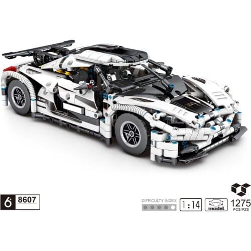 Technical 1:14 SCALE super sport car building block Koenigsegg Regera model vehicle steam bricks toy collection for boy gift