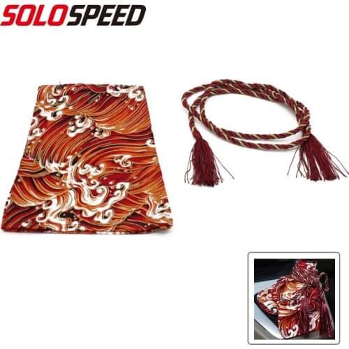 Universal Canvas Katana Shift Lever Knob Dust Cover Racing Samurai Sword Shift Knob Collars