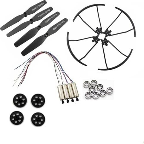 Visuo XS816 XS809S foldable rc drone upgrade Bearing engine motor gears blades propeller guard spare part