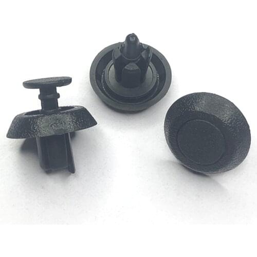50pcs Fasteners 7mm Fastener Push Clip Black Auto Vehicle Door Trim Panel Retainer Fastener for Toyota Camry Highlander Carola