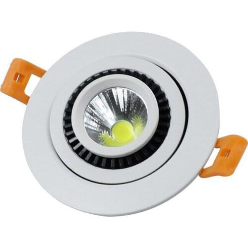 Factory direct price 7W 10W 15W Dimmable COB Led Down light 360 Degree Rotating Led Panel Light Ceiling Lamp With Led Driver