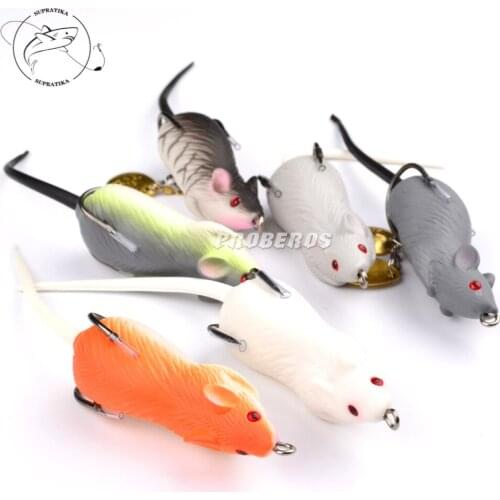 1Pc 70mm/12g 3D Eyes Soft Forg Mouse Bait Bells Sound Fishing Lure Frog Silicon Isca Artificial Fresh Sea Lure Swim Bait Tackle