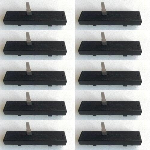 10 pcs bwq for ALPHA 72MM 72.2 mm RA45D2F-211 straight rail sliding potentiometer B20KX2 switch