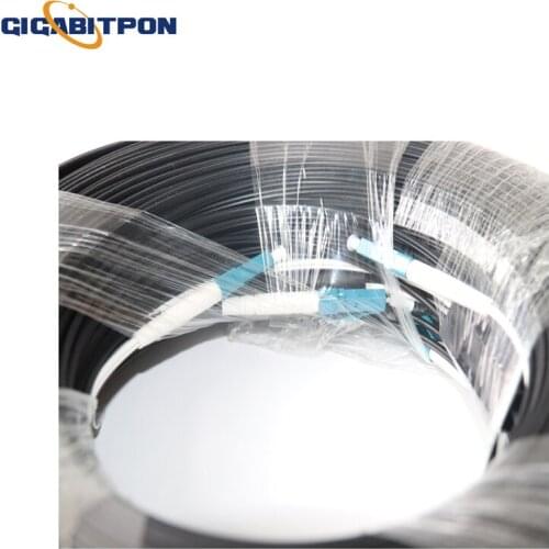 200M LC UPC optical fiber drop cable Single mode simplex FTTH outdoor optical fiber drop cable