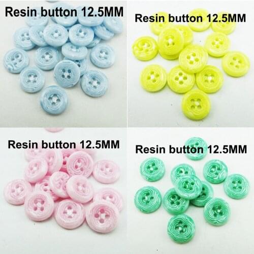 100PCS 12.5MM Tree lines blue SHIRT round resin buttons coat boots sewing clothes accessory R-292