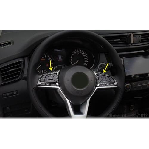 Car Detector Stick Styling Steering Wheel Interior Kit Trim Lamp Frame For Nissan X-Trail XTrail T32/Rogue 2017 2018 2019 2020