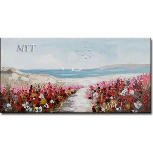 Large Abstract Painting Modern Oil Painting Hand Painting Office Wall Art Original Abstract Red Flower Art Hand Painted Pictures