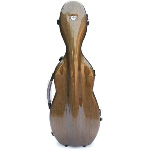 Carbon Fiber Violin Case 4/4 Brown Violin Case Mix Glass Fiber Strong Light 1.9kg Handle Hygrometer