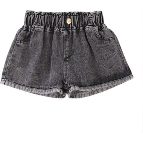 Childrens Pants Summer Girls Denim Shorts High Waist Loose Pants Fashion Thin Casual Pants Comfortable Hot Shorts