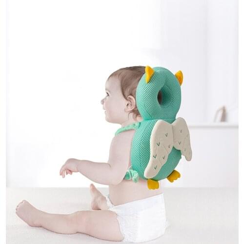 Baby Head Protection Pillow Cute Baby Head Back Protector Cartoon Baby Head Pillow PP Cotton Toddler Protective Cushion