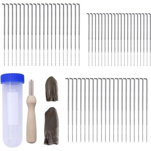 9cm 8.6cm 7.9cm Mixed Felting Needles Wool Felt Tools Wood Handle with Bottle 3 Sizes Felt DIY Felt Animals Needle Felting Kit