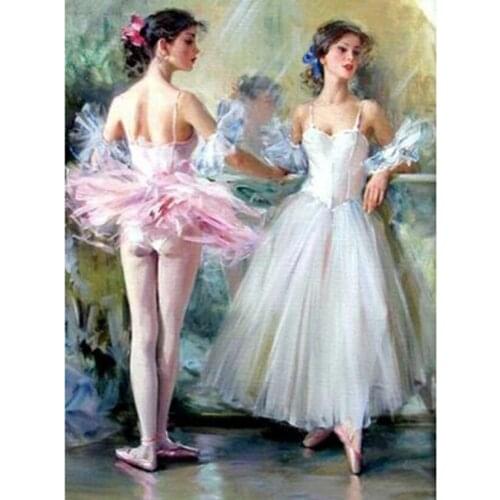 5D DIY Diamond Painting Square/Round Diamond Figure Painting Ballet Girls Picture Cross Stitch Embroidery Decoration Gift WG3108