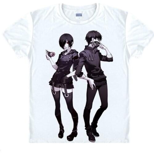 Ken Kaneki T-Shirt Rize Kamishiro Shirt Mens Clearance T-shirts Anime T-Shirt Cute Womens T-Shirts Short Sleeve Womens Shirts A