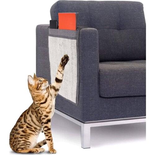 Cat Kitten Scratch Board Sisal Scratcher Mat Cat Toy Foot Chair Scratching Invisible Nail Post Supplies Furniture Protect Pad