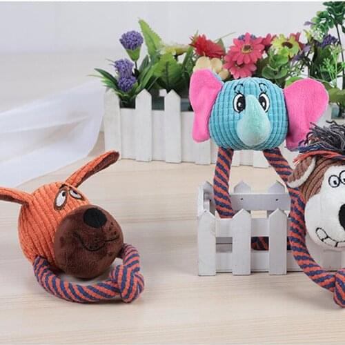 Pet Dog Cat Plush Squeak Sound Dog Toys Pet Puppy Chew Squeaker Elephant Toys Sound Play Toys For Dogs