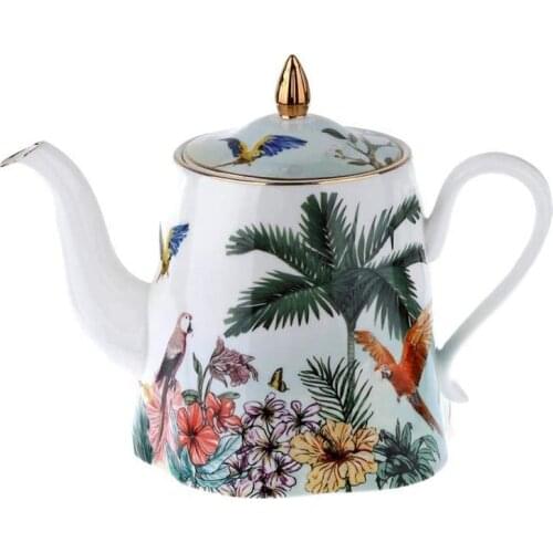LuckyArt Gardens of Babylon Bone Teapot