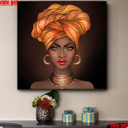 Cute pet Diy full sets diamond painting Black female rhinestone Cross Stitch round square diamond mosaic 5D Embroidery Decor