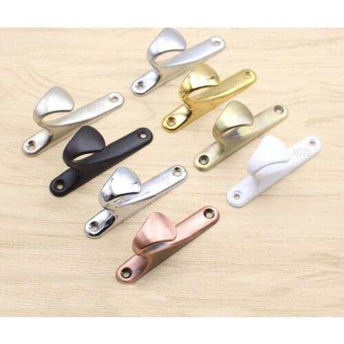 New simple clothes hook behind the door, one single hook, black and silver hole-free door and window small clothes hook