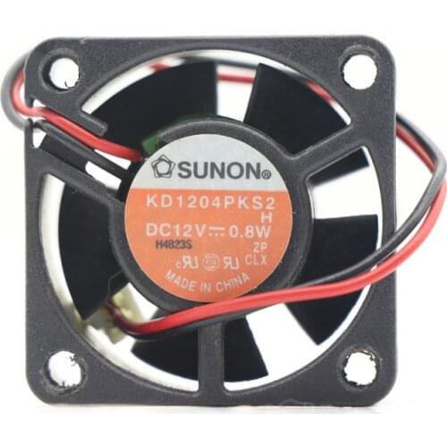 SUNON KD1204PKS2 40X40X20MM 12VDC Tubeaxial Sleeve 7.7 CFM 2 Wire Leads AXIAL FAN