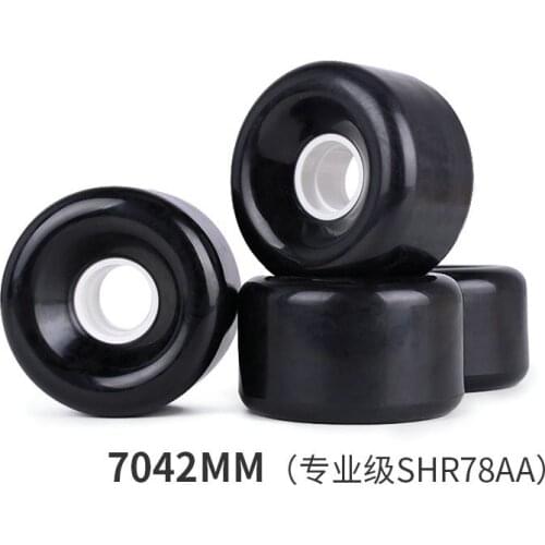 Professional SHR78AA Skateboard Wheels Pu 4pcs Longboard Black Wheels 7042mm Fish Board Wheels Dropshipping Skateboard Accessori