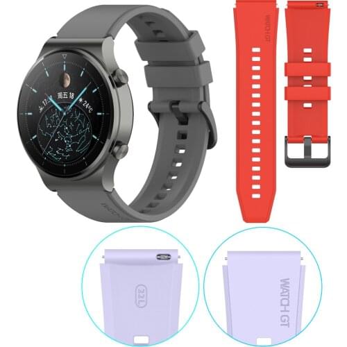For Huawei watch Gt2 pro 46mm Smart Watch watch strap Silicone Watchbands ремешок 22mm watch band bracelet Correa Accessories