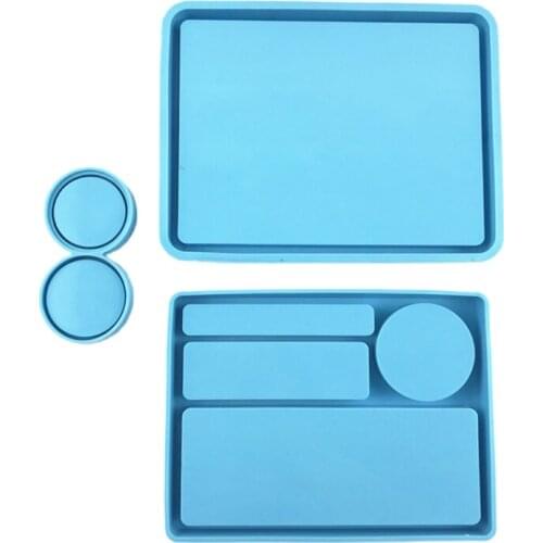 Serving Board Fruit Snack Tray Epoxy Resin Mold Makeup Storage Box Silicone Mold