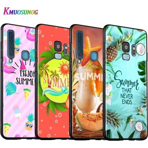 Hello Summer Coconut Silicone Cover For Samsung Galaxy A9 A8 A7 A6 A6S A8S Plus A5 A3 Star 2018 2017 2016 Phone Case
