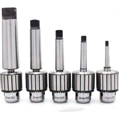 1set Morse Cone MT1 MT2 MT3 MT4 B10 B12 B16 B18 Light Duty Key Drill Chuck 0.6-6mm 1.5-13mm 1-10MM Taper Arbor CNC Machine
