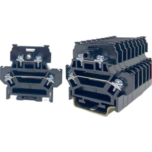 TBD-10 Guide Rail type double-layer terminal bar TBD10A 1.5MM Don't slip wire and Broken leg