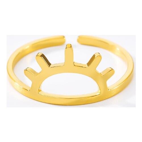 Simple Newborn Sun Rings Stainless Steel Jewelry Rose Gold Color Sunset Rings For Women Anillo Hombre Best Friends Gifts