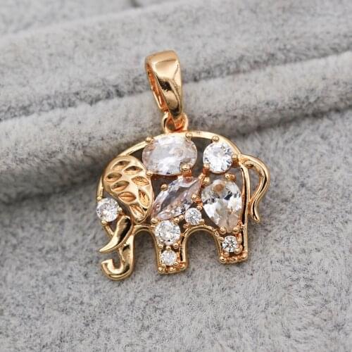 Trendy Pendant Gold Copper Plated Waterdrop Green Pink Zirconia For Women Fashion Jewelry Accessories Party Wedding Gift